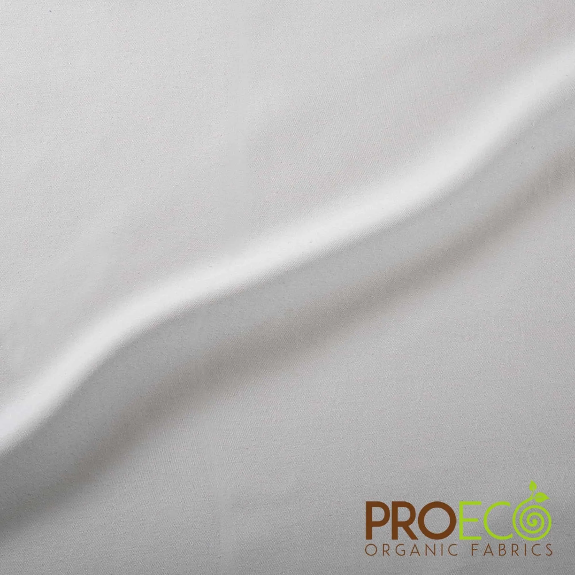 ProECO® Organic Cotton Twill Silver Fabric (W-560)