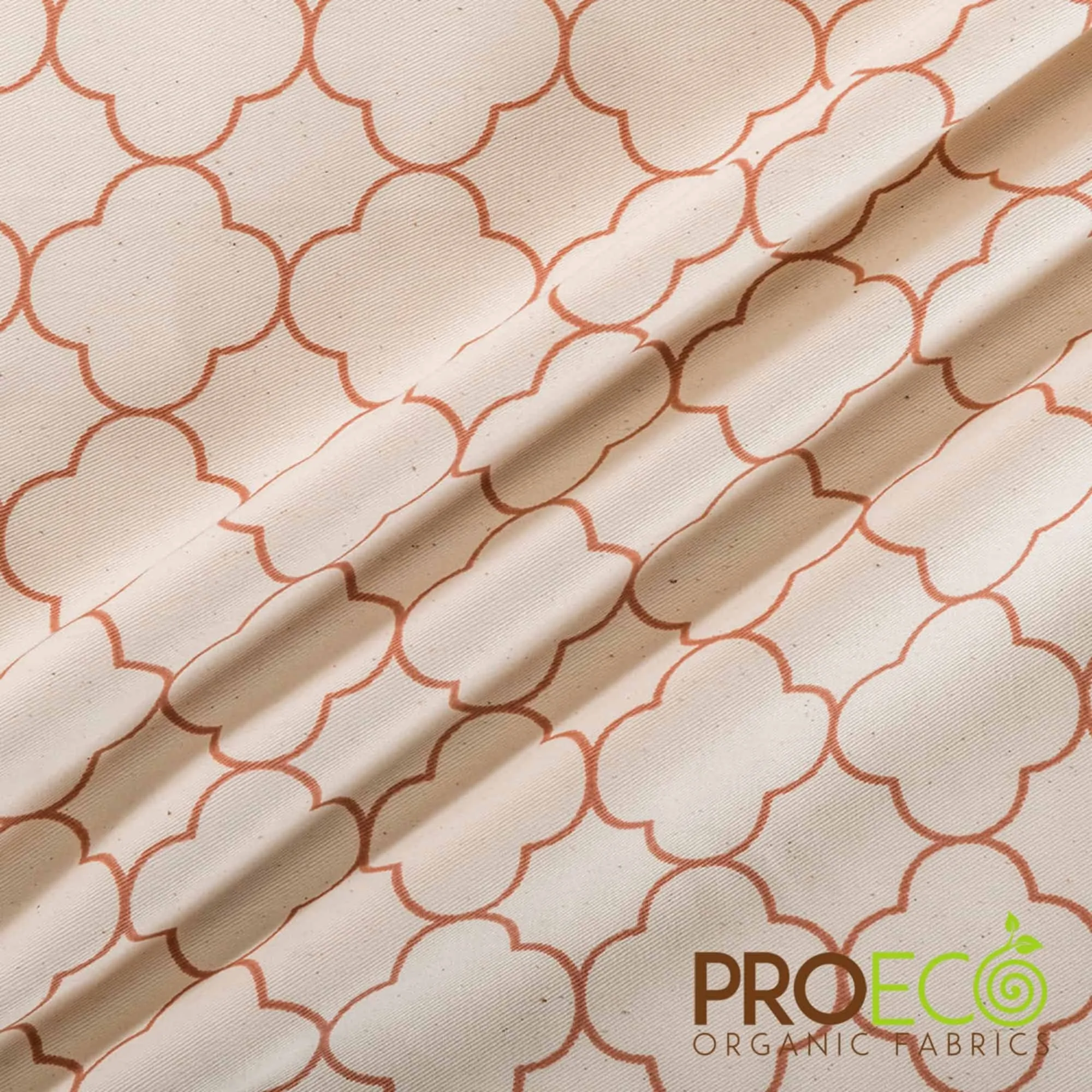 ProECO® Organic Cotton Twill Silver Print Fabric (W-627)