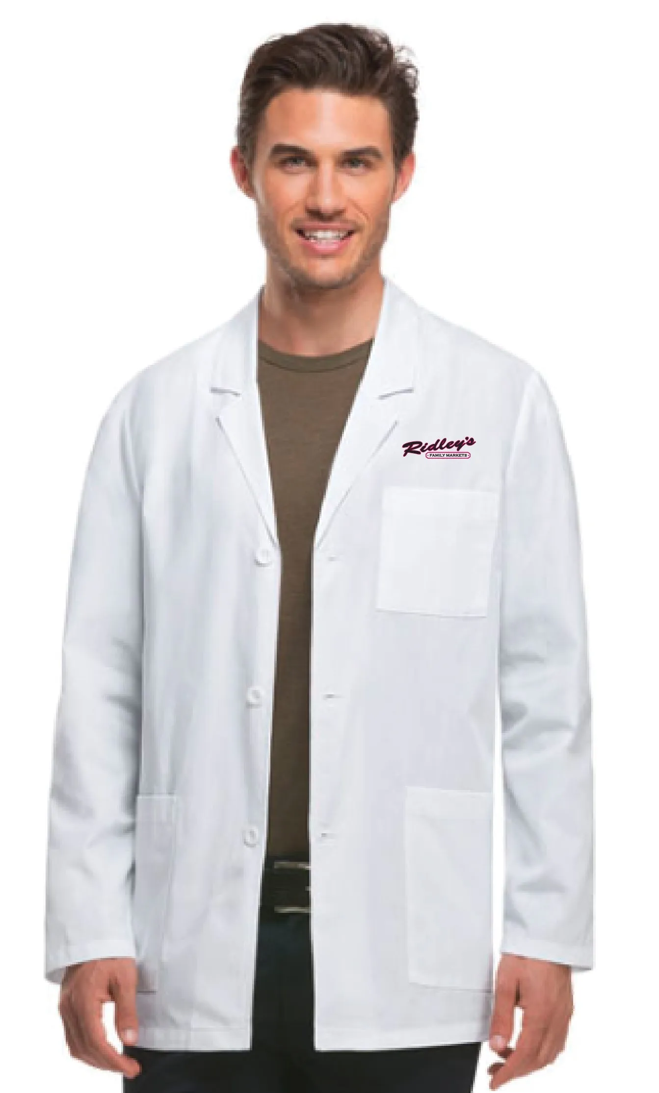 Ridley's - 81404 Men's White Consultation Lab Coat