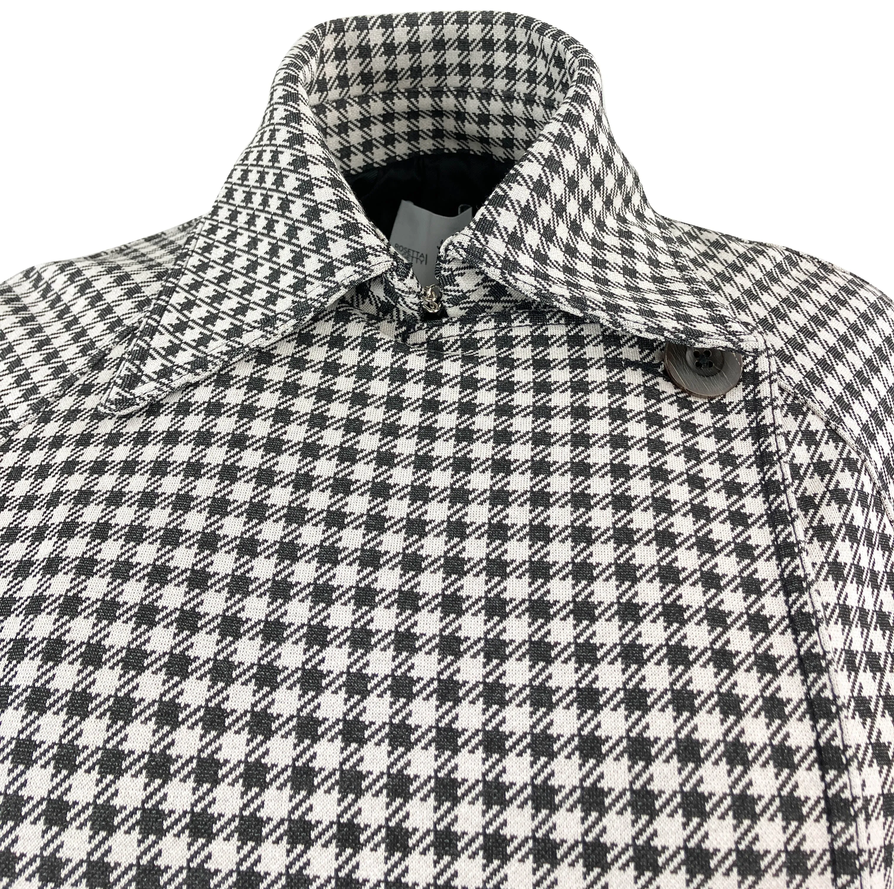 Rosetta Getty Gingham Checked Trench in Black/Cream