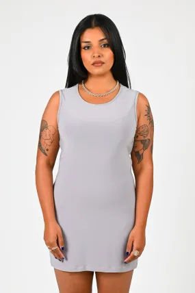 Sabi Mini Tank Dress in Grey