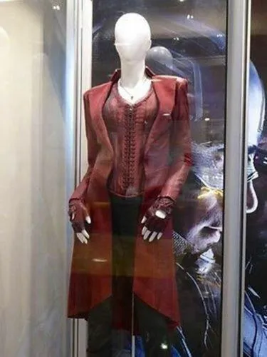 Scarlet-Witch-Elizabeth Olsen's-Wanda Maximoff-Long-Women-Leather-Costume-Jacket-Coat