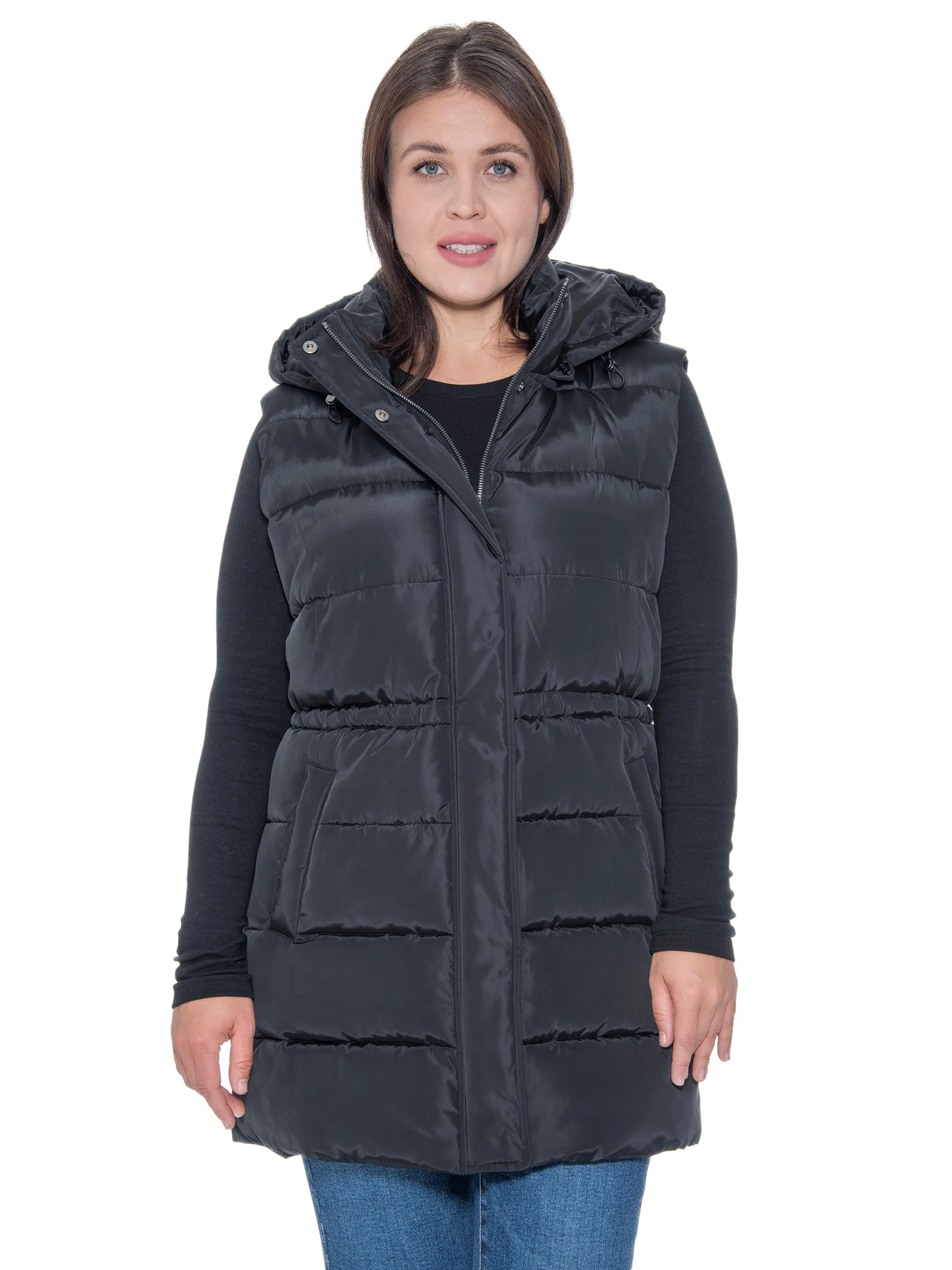 Sebby Collection Plus Size Puffer Vest