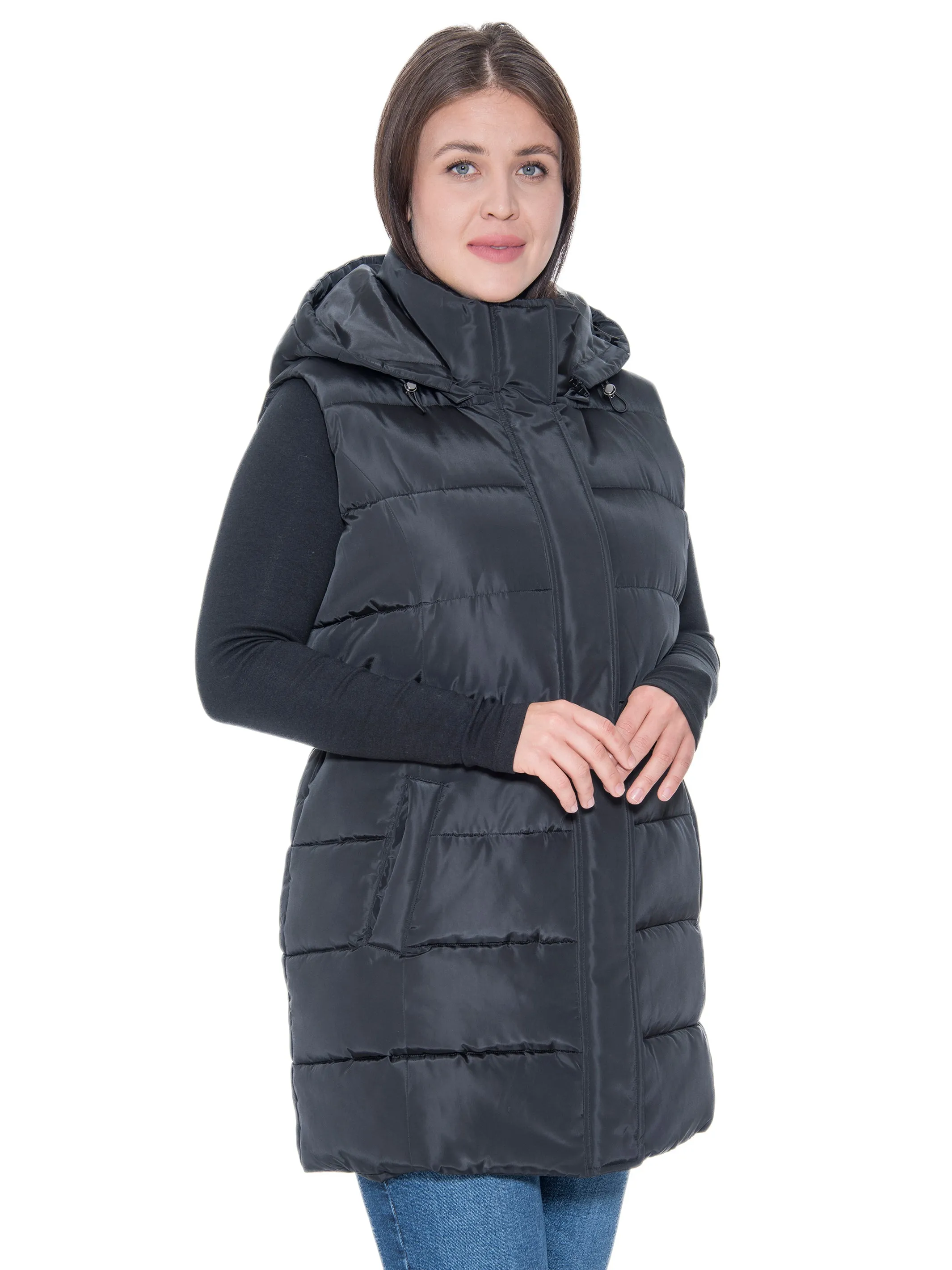 Sebby Collection Plus Size Puffer Vest