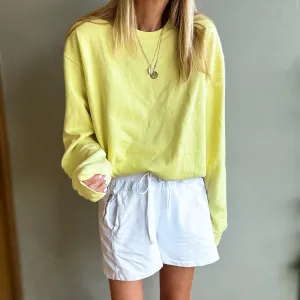 Sicilian lemon yellow SWEATSHIRT *NEW*