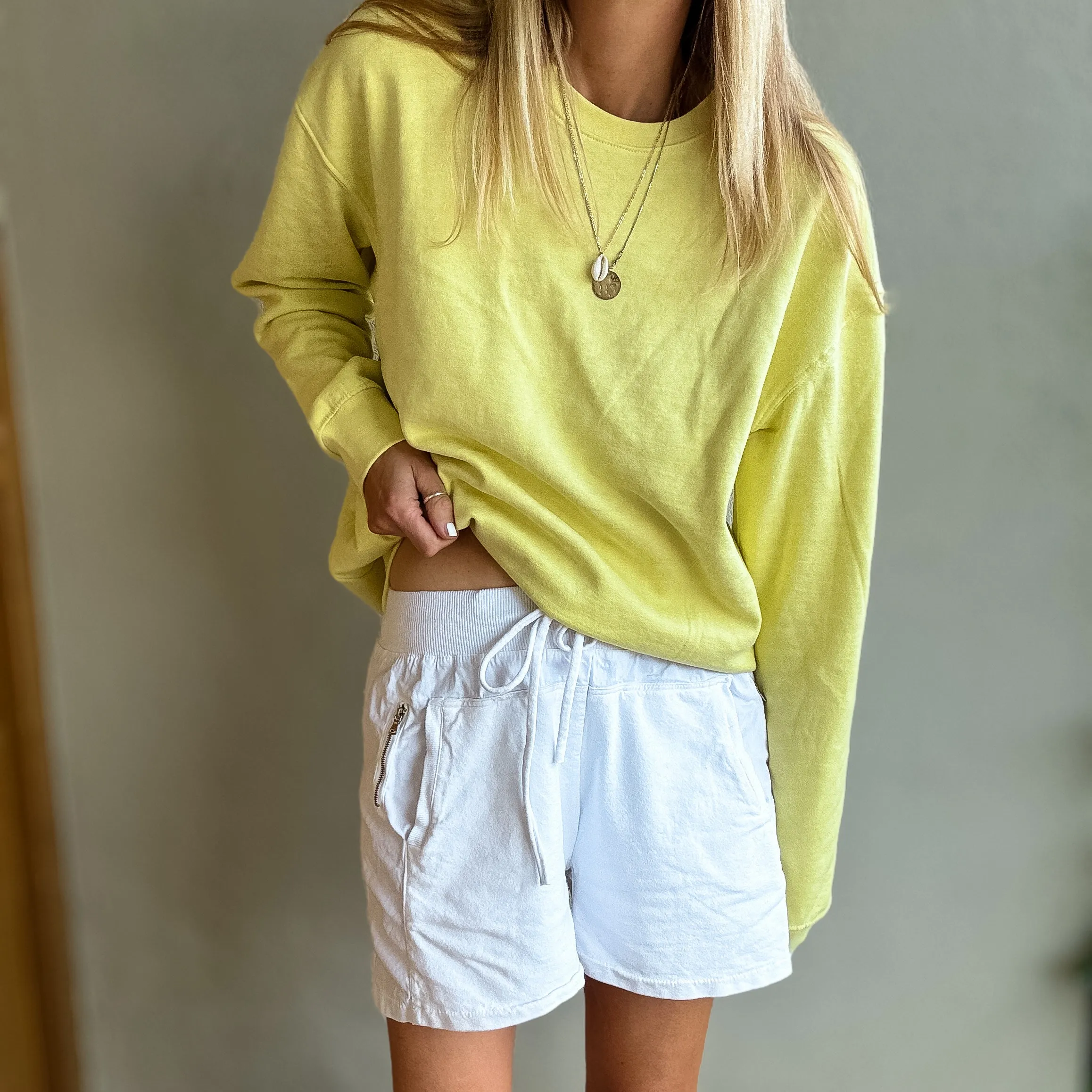 Sicilian lemon yellow SWEATSHIRT *NEW*