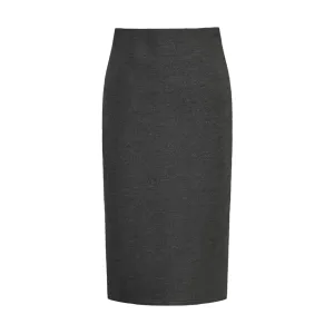 Skirt SK2150 - Knee length - dark grey milano - slinky skirt