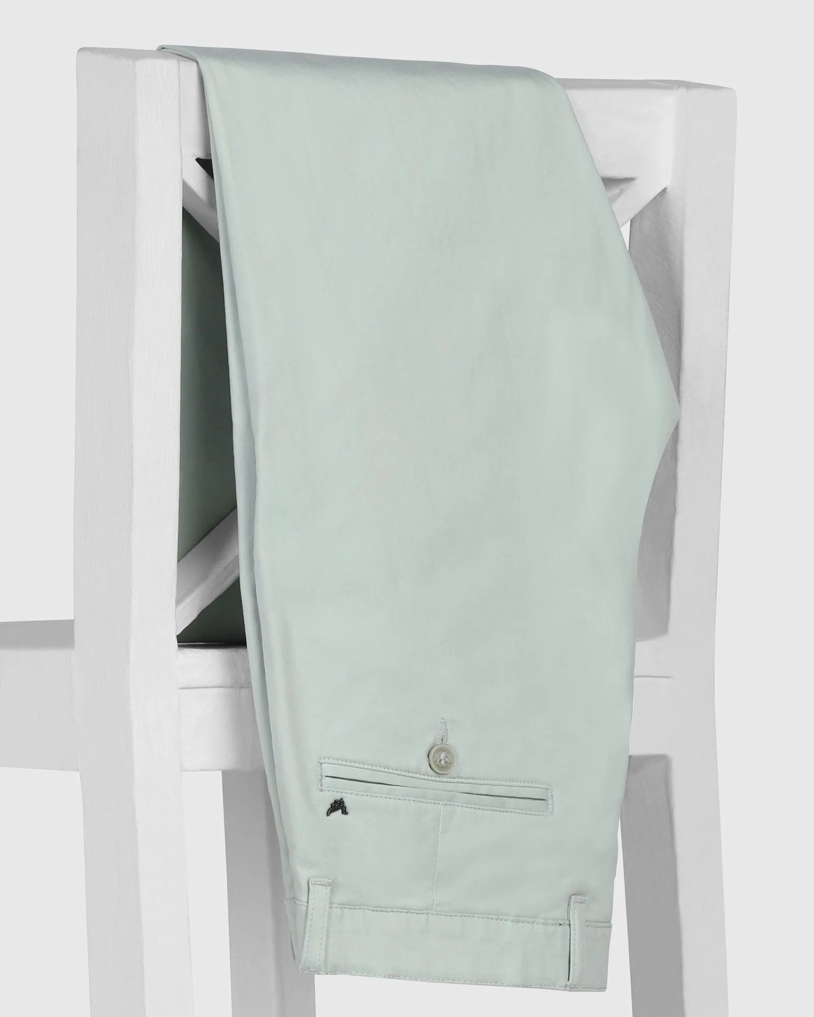 Slim Fit B-91 Casual Light Green Solid Khakis - Cultron