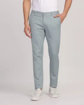 Slim Fit B-91 Casual Powder Blue Textured Khakis - Duncan