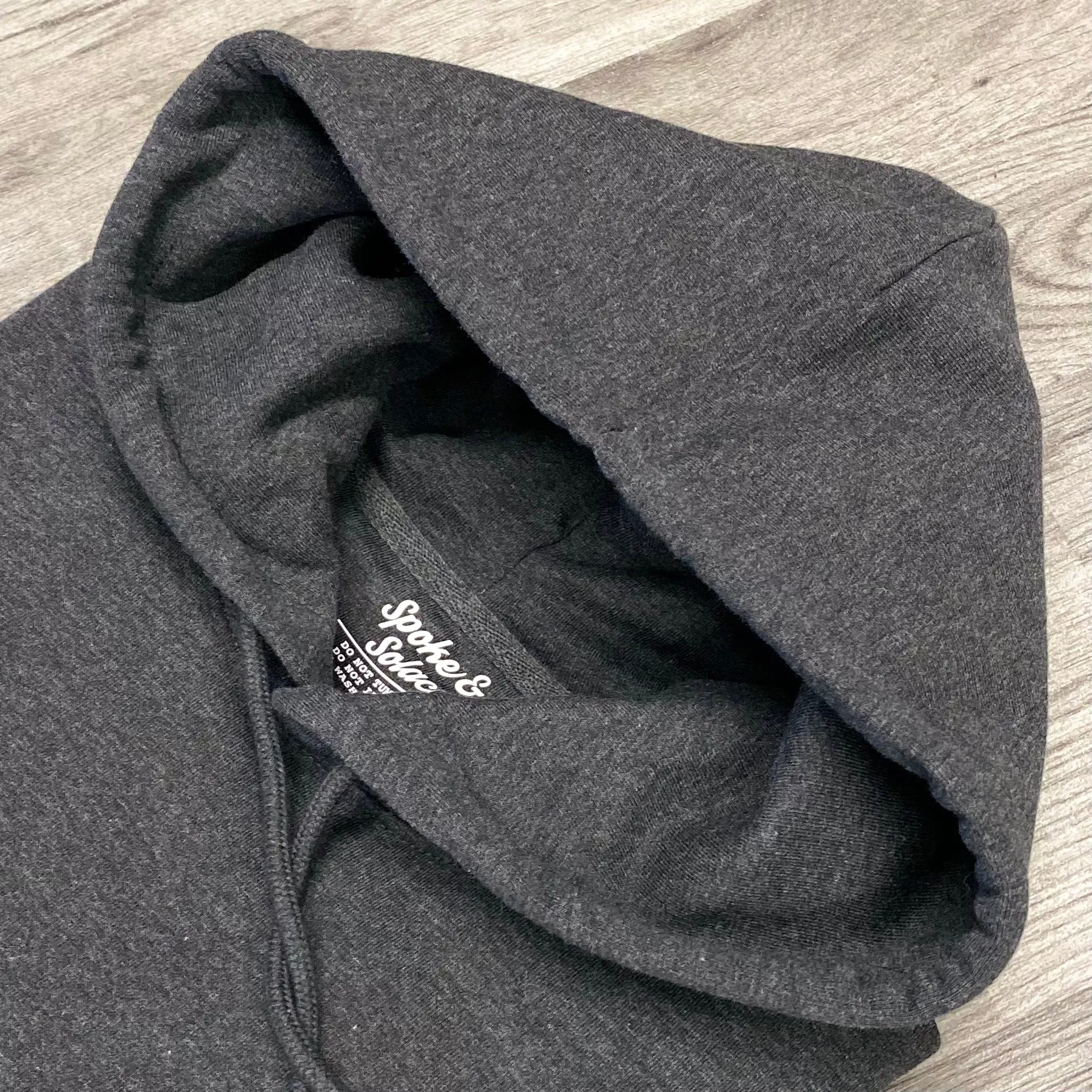 Spoke and Solace Embroidered Monochrome Hoodie