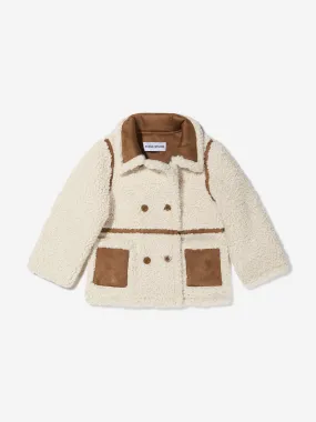 Stand Studio Girls Faux Shearling Chloe Mini Jacket