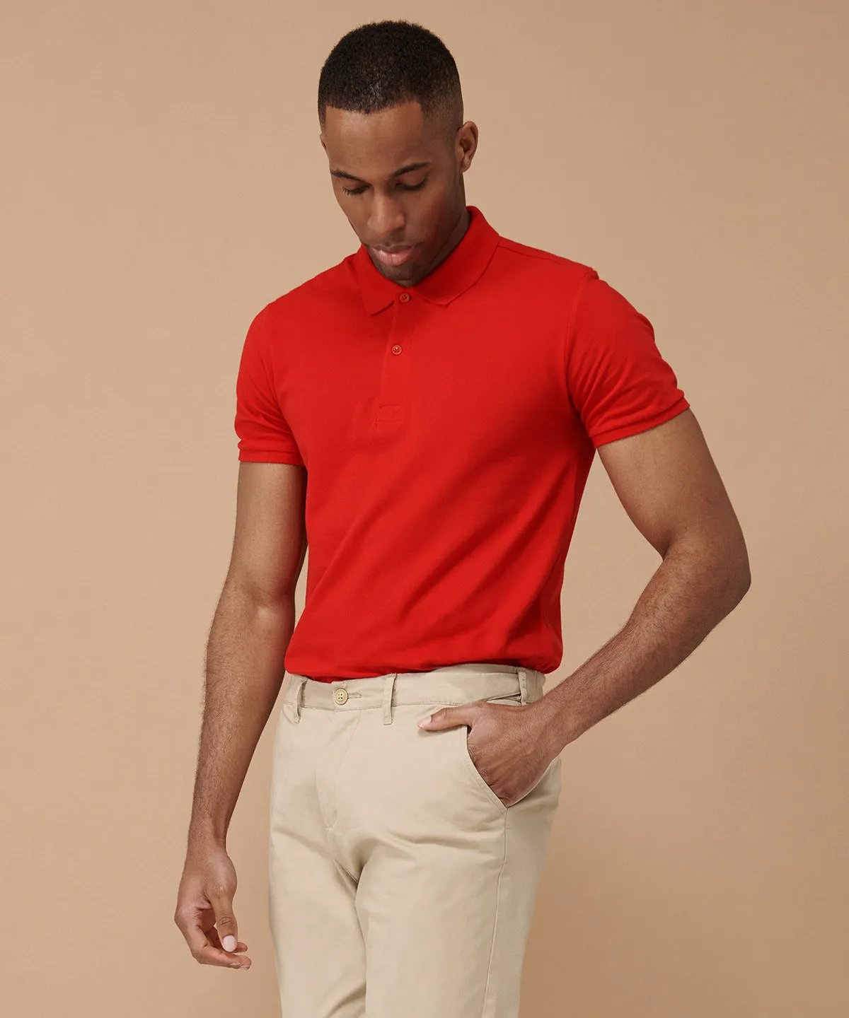 Stone - Stretch chinos with flex waistband