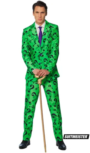 Suitmeister The Riddler Mens Novelty Green Suit