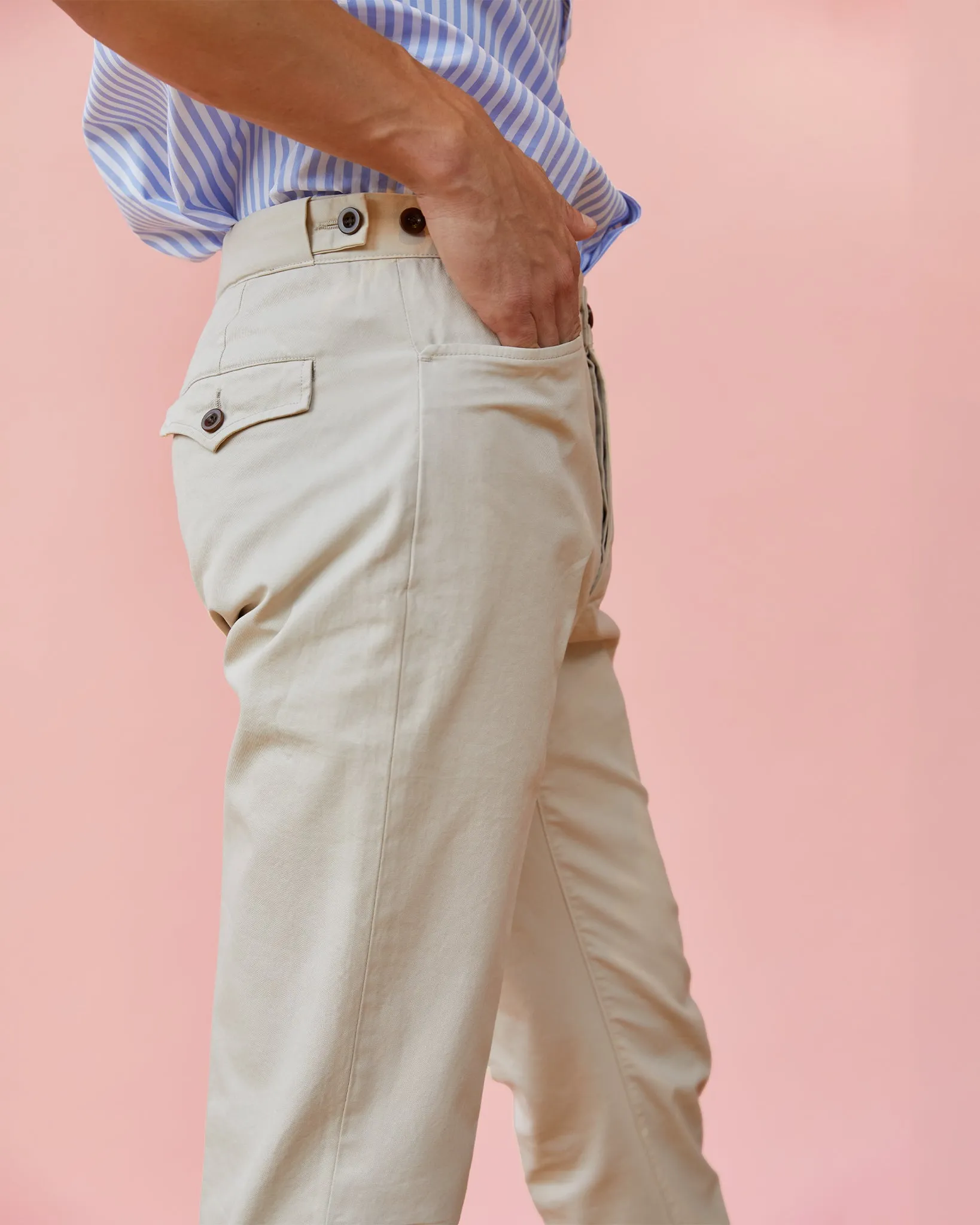 Tex Sport Trouser in Stone AP Twill