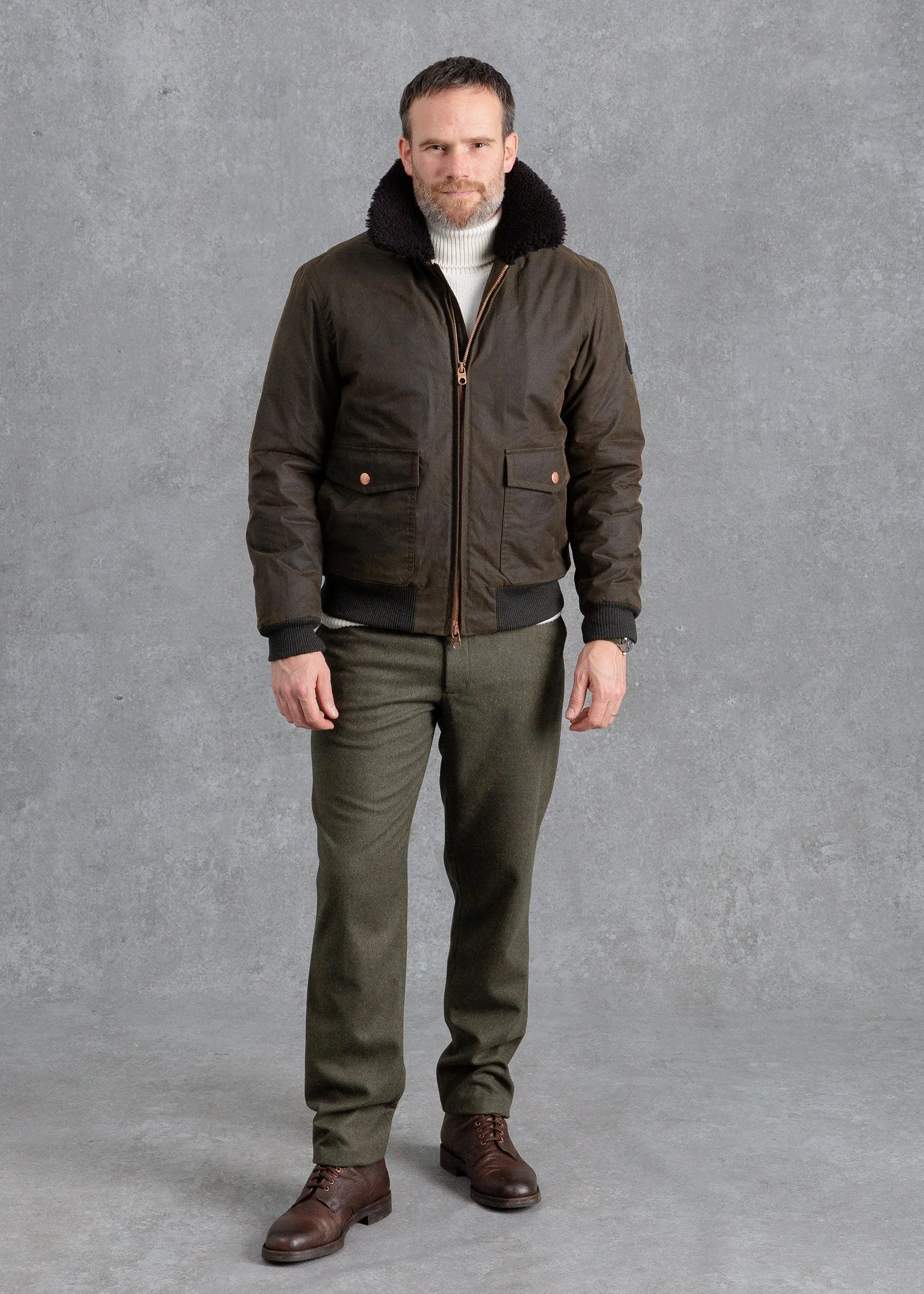 The Bremont X PWVC Wax Flight Jacket