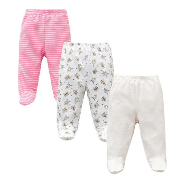 Three piece cotton baby pants