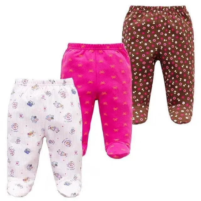 Three piece cotton baby pants