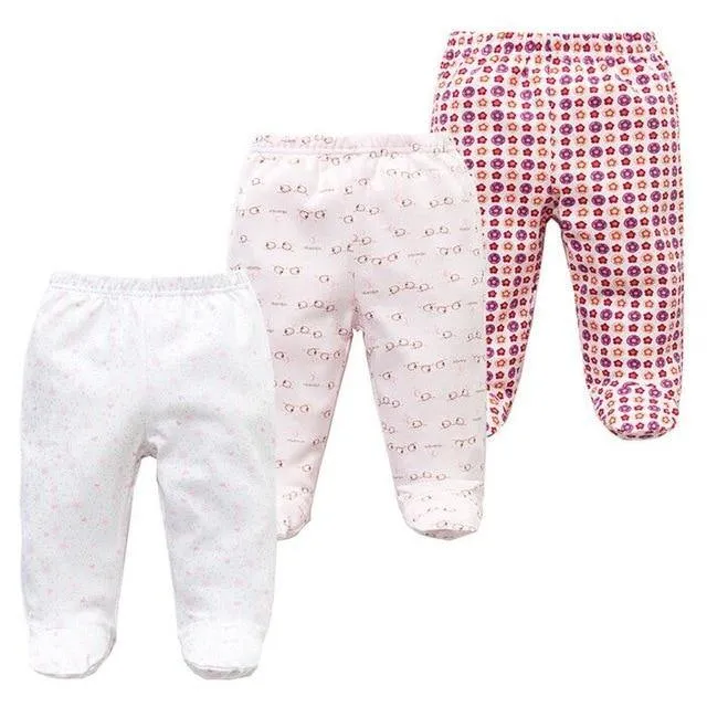 Three piece cotton baby pants