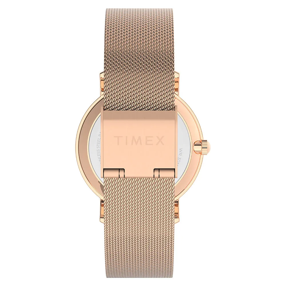 Timex Transcend Ladies Rose Gold Watch TW2V52500