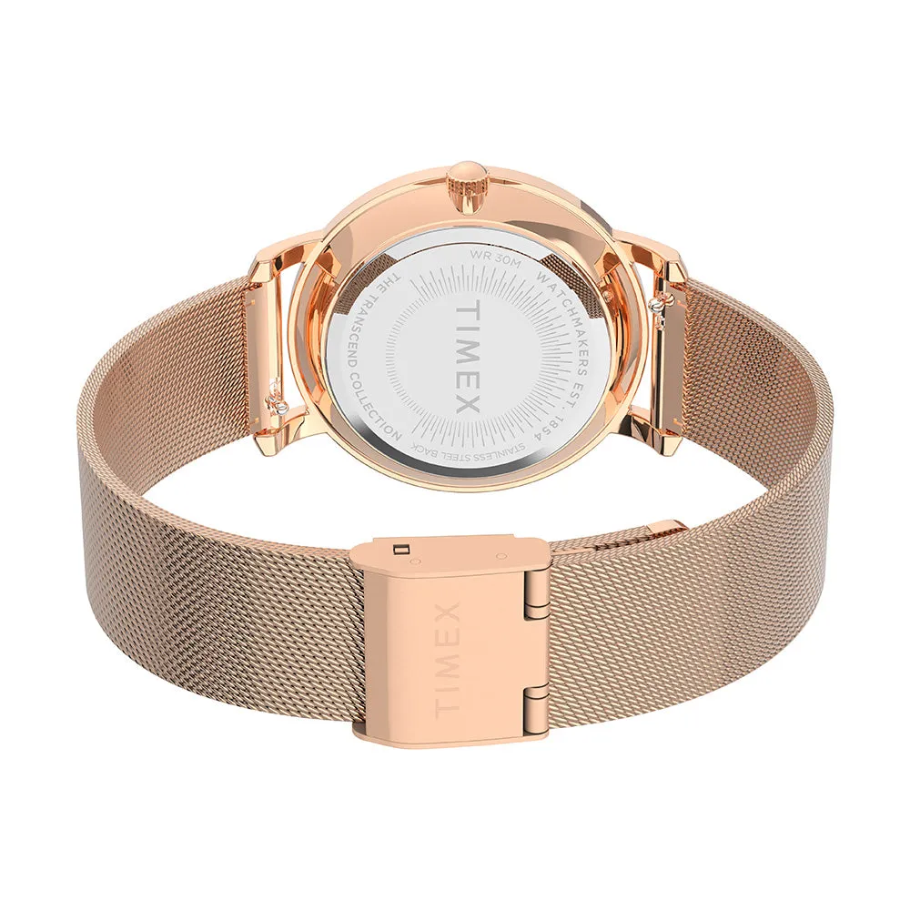 Timex Transcend Ladies Rose Gold Watch TW2V52500