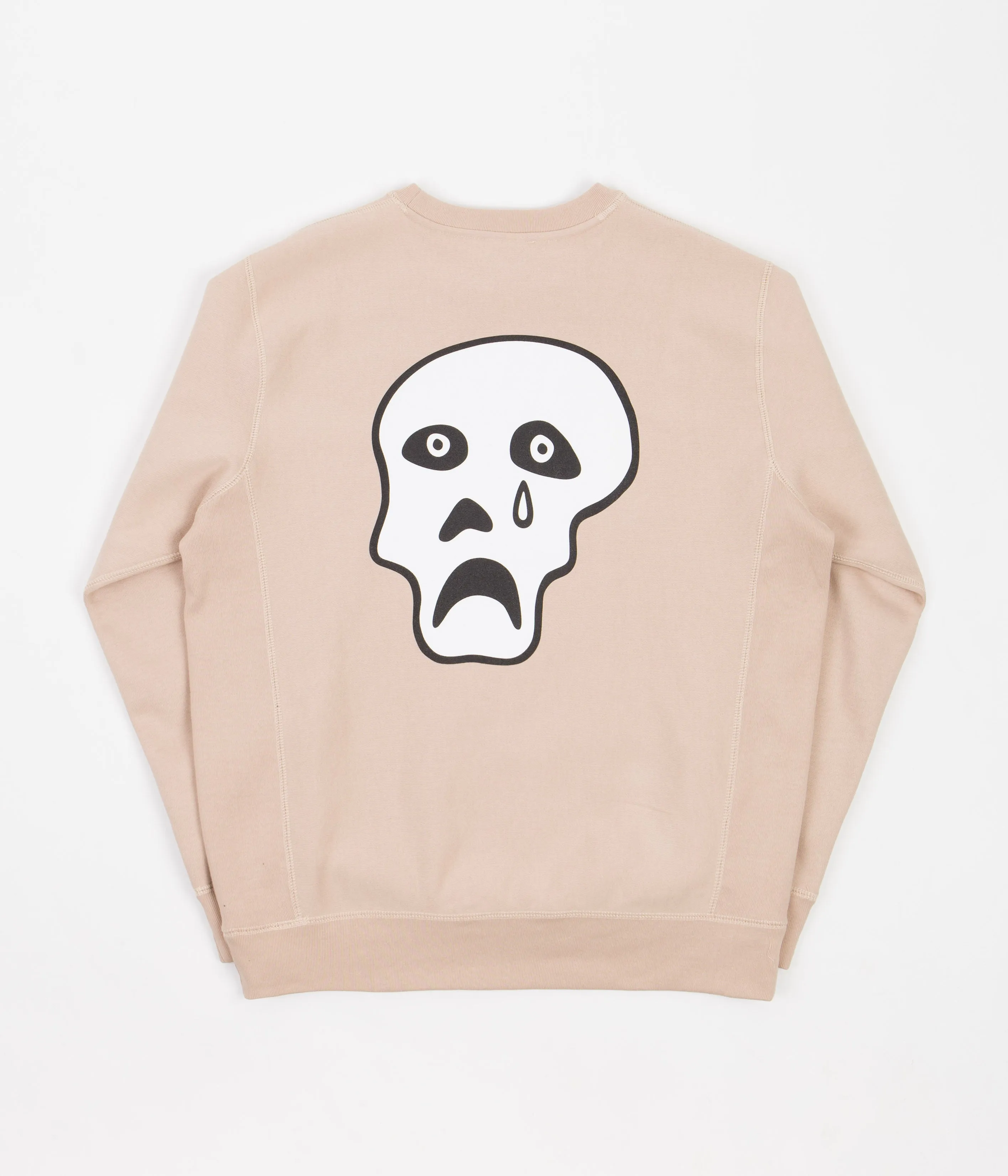 Tired Sad Skulls Crewneck Sweatshirt - Dusty Pink