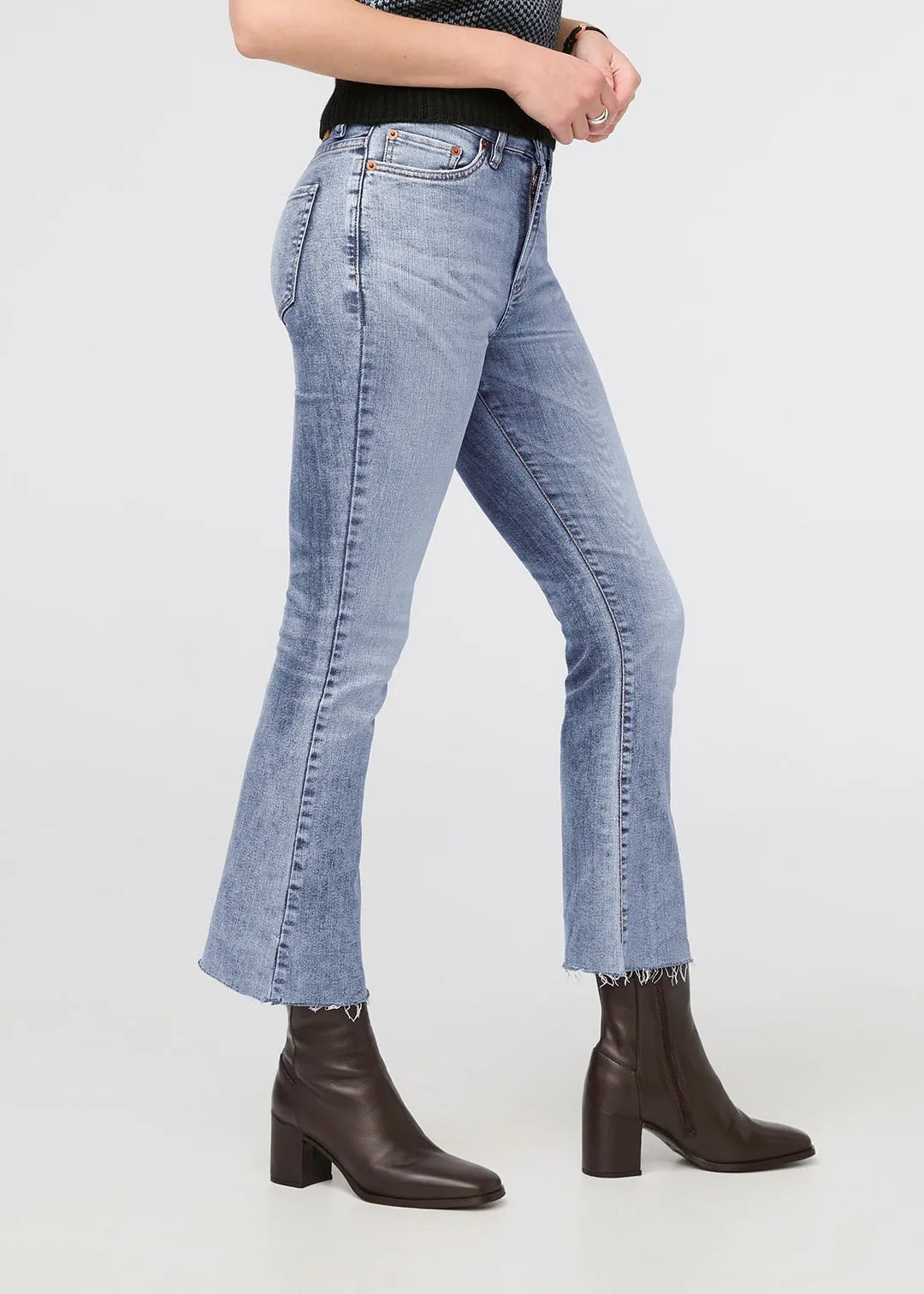 Top Model Stretch Denim Kick Flare Jeans