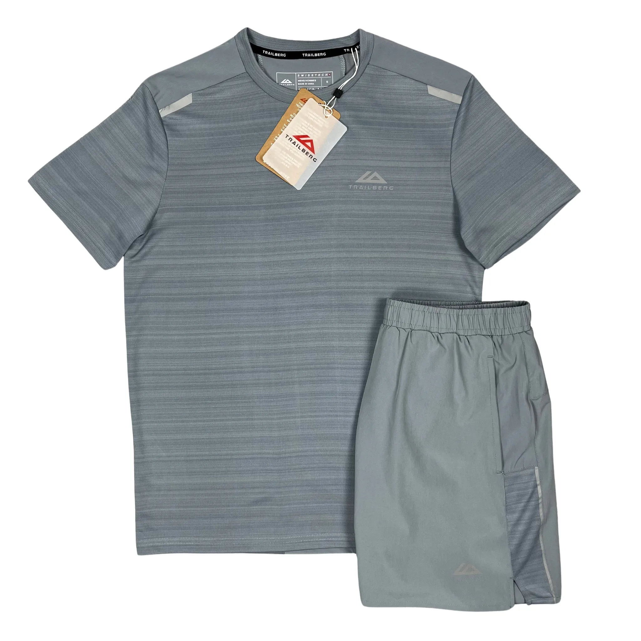 Trailberg Cloud T-Shirt / Shorts - Light Grey