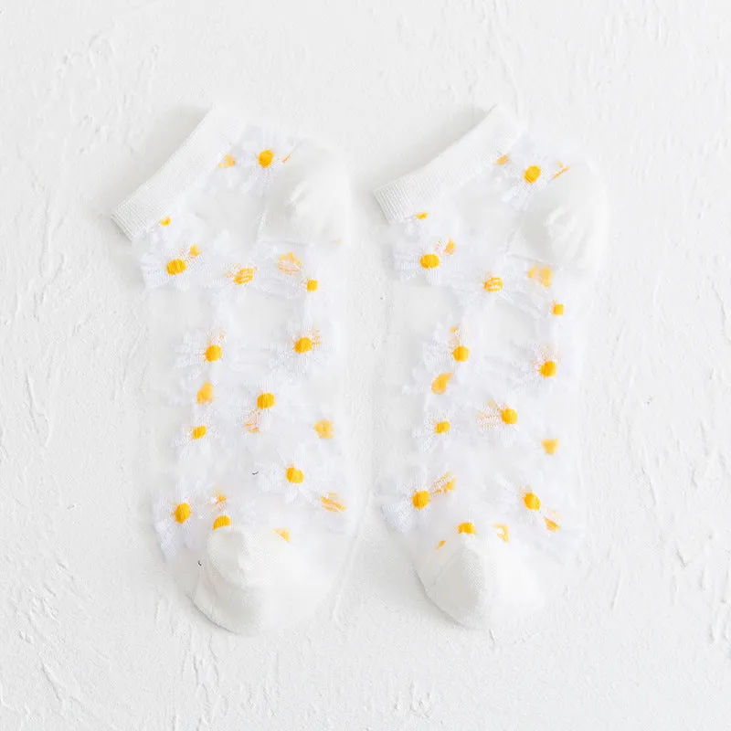 Translucent Daisy Socks