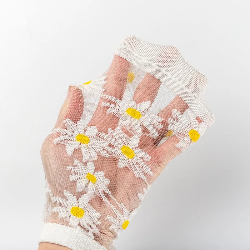 Translucent Daisy Socks