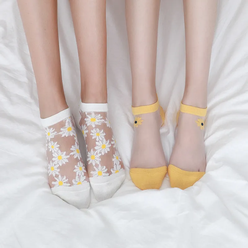 Translucent Daisy Socks