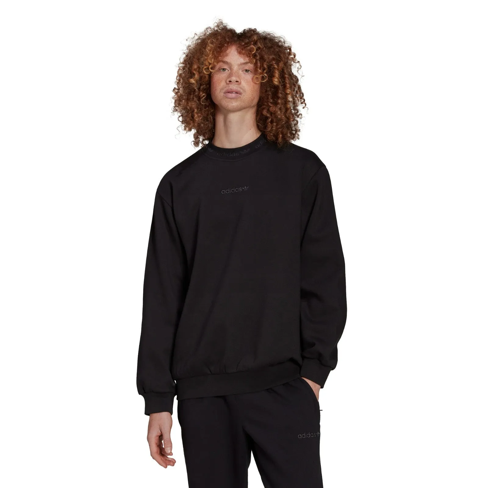 Trefoil Linear Crew Sweatshirt HM2667