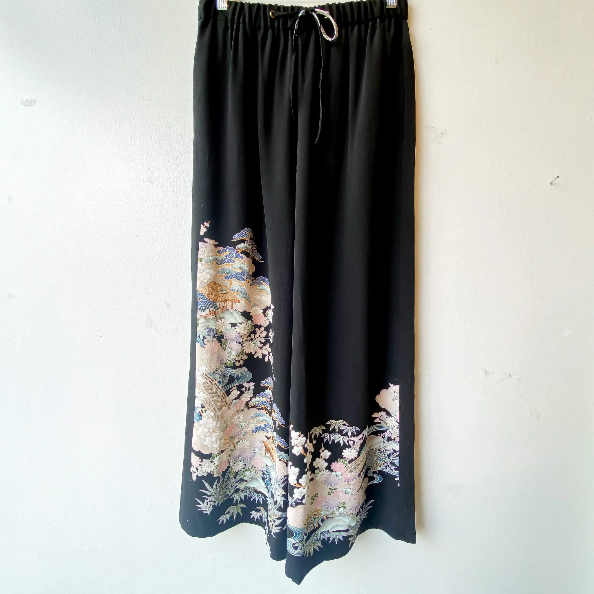 Tsumugi | Vintage Silk Kimono Two Piece | TP8 - Black