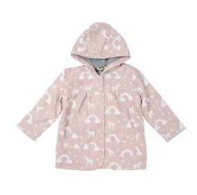 Unicorns & Rainbows Color Changing Raincoat - Pink -Select Size