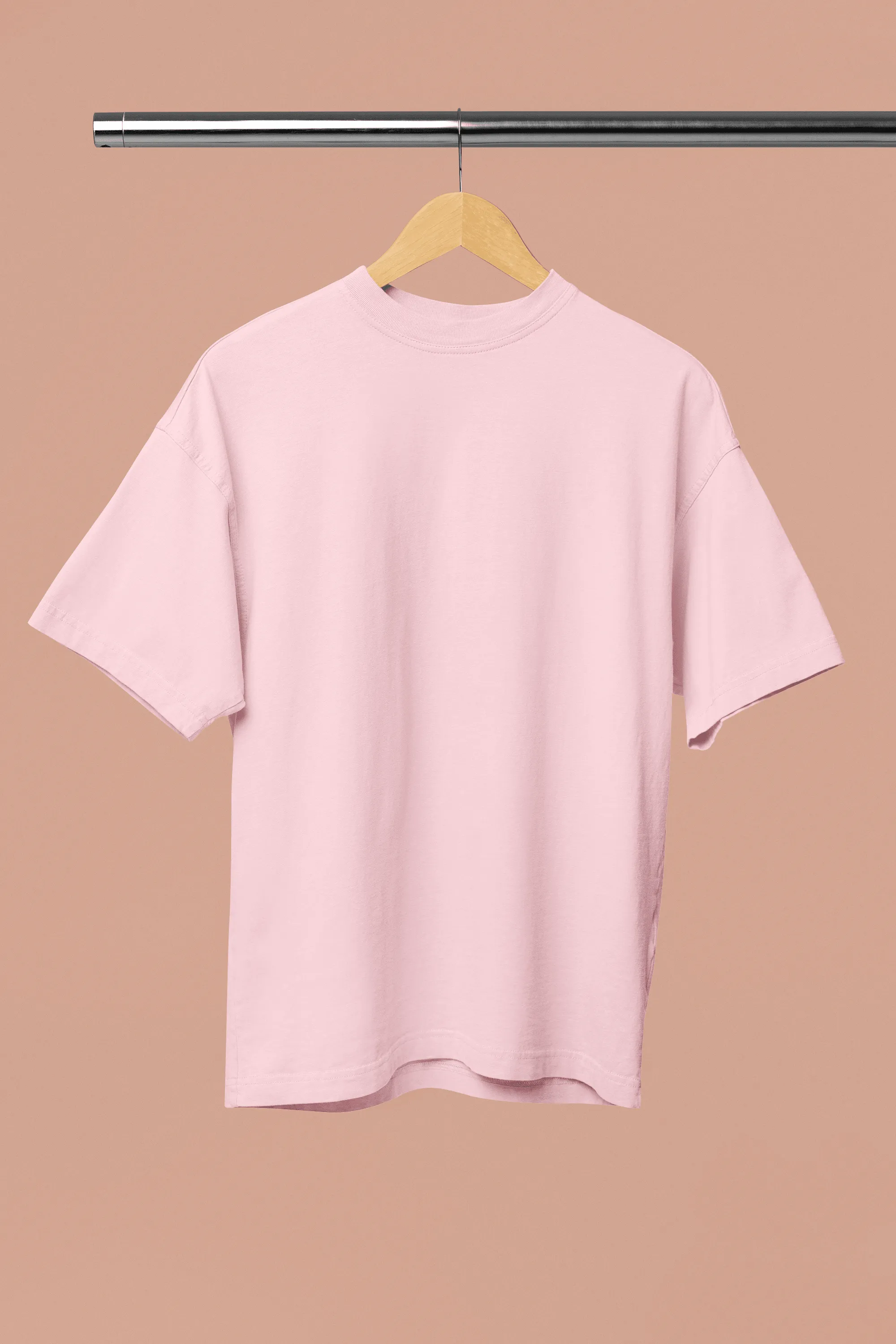 Unisex Oversize T-shirts - Ultra-Soft Cotton, Bio-Washed (Beige)