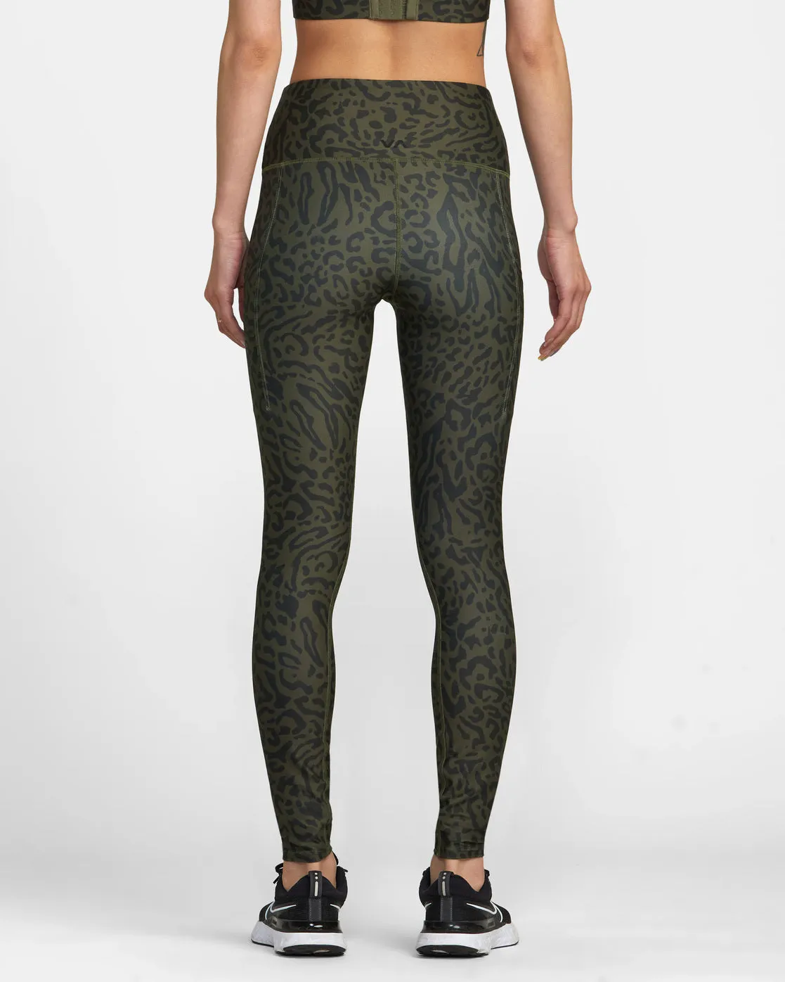 VA Sport Pocket Technical Leggings - Animal Olive