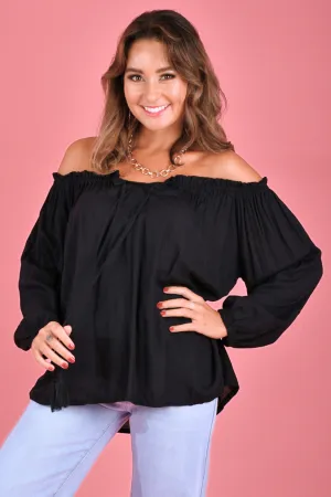 VGLT123 - ROSIE TOP - BLACK