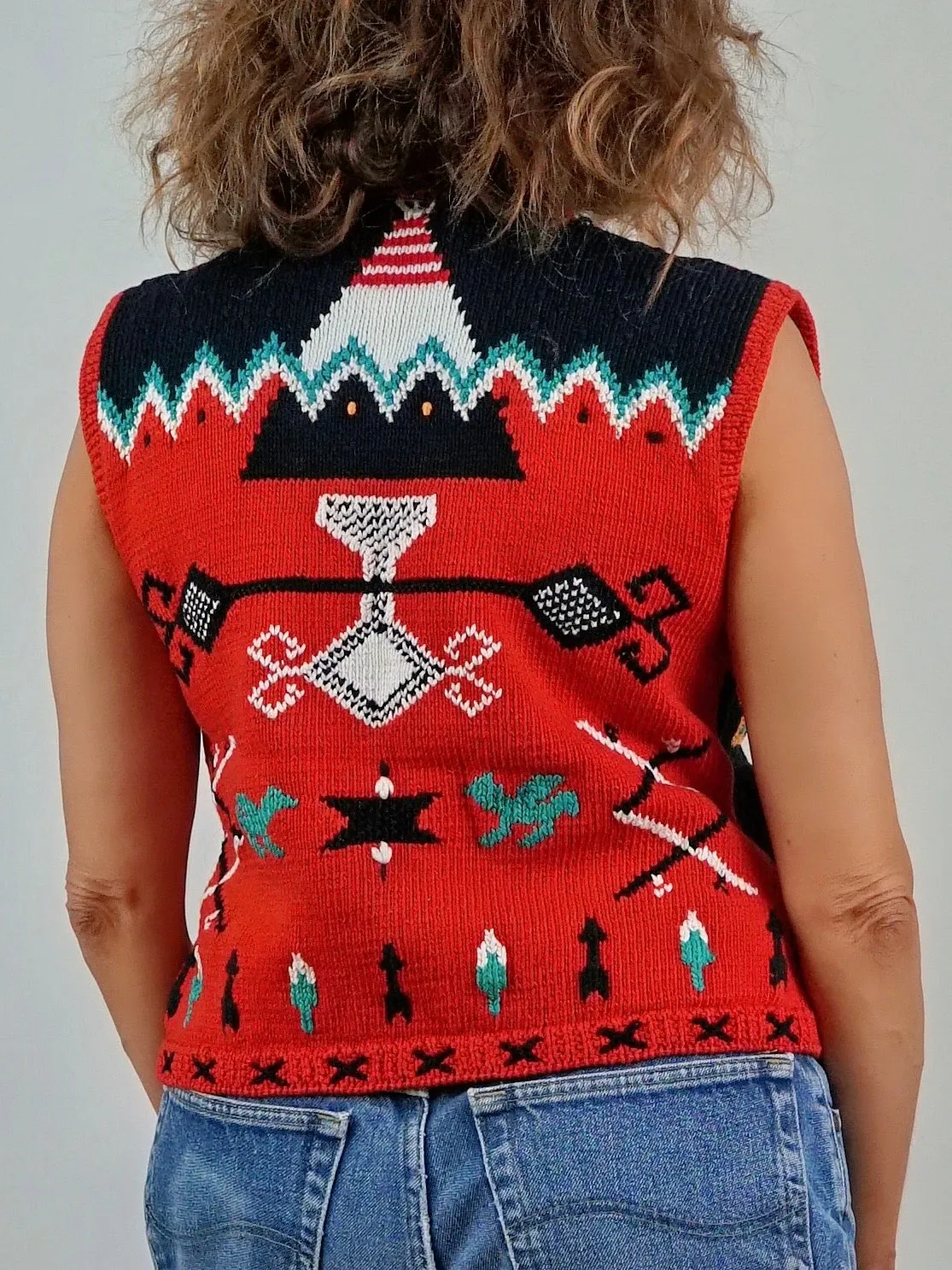 Vintage 80's Berek Native American Vest