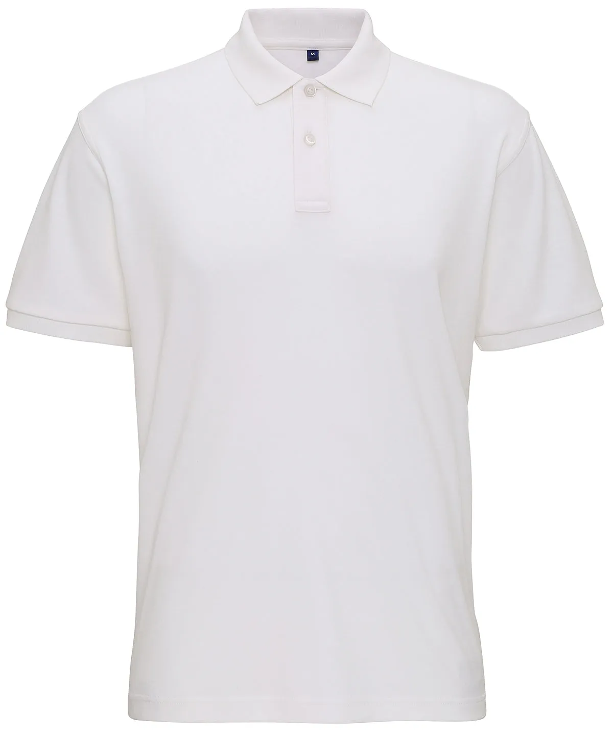 White - Men's super smooth knit polo