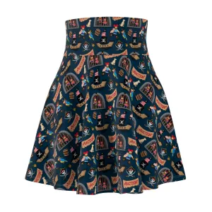 Why Is The Rum Always Gone Women's Skater Skirt