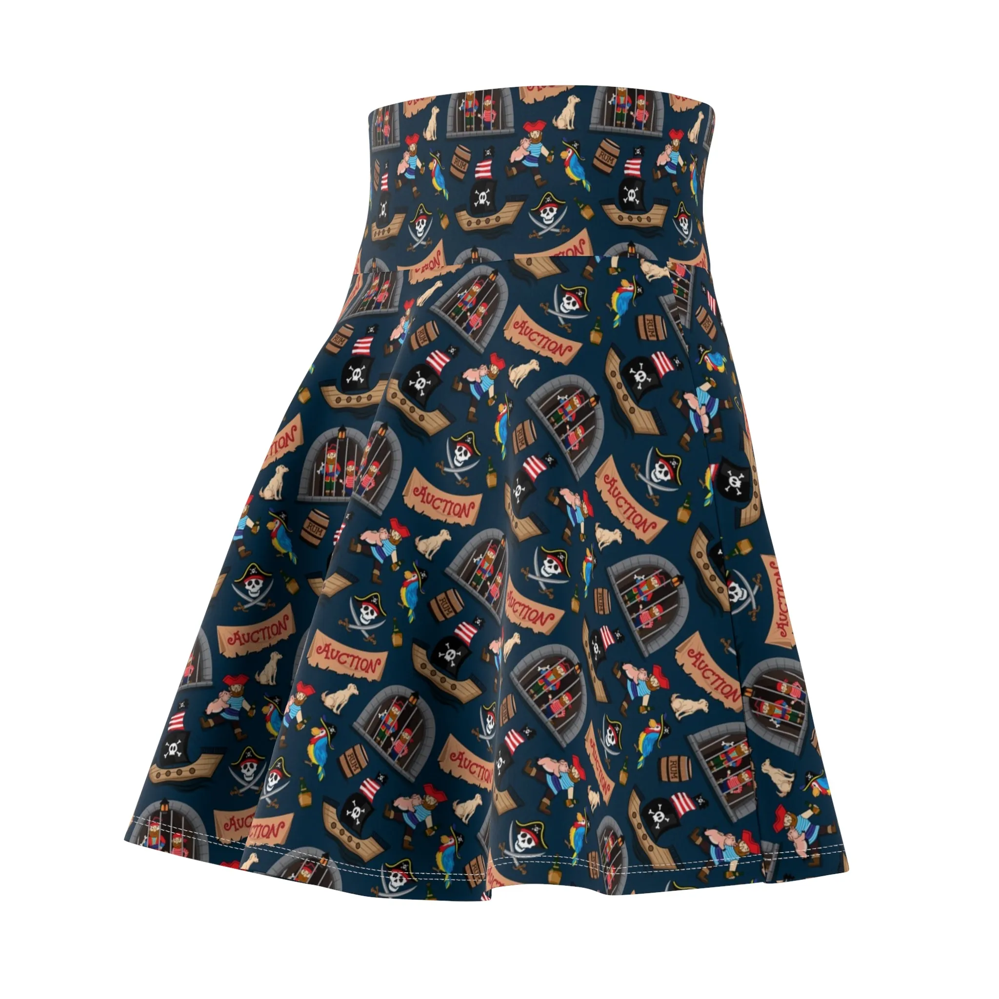 Why Is The Rum Always Gone Women's Skater Skirt